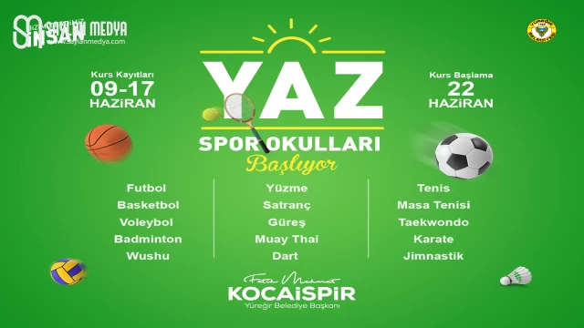 Yüreğir Belediyesi Yaz Spor Okulları Başlıyor