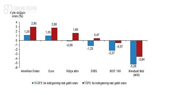 Aylık en yüksek reel getiri Amerikan Dolarında oldu