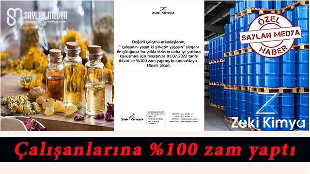 Çalışanlarına %100 oranında zam yaptı