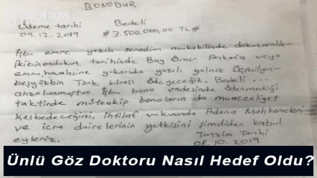 Ünlü göz doktoru nasıl hedef oldu?