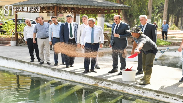 Vali Elban, Su Ürünleri Üretim İstasyonunda inceleme yaptı