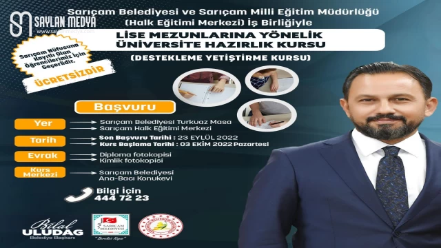 Ücretsiz üniversiteye hazırlık kurs kayıtları başladı