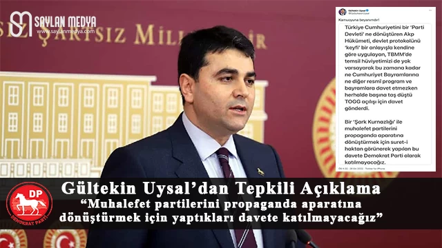 Gültekin Uysal'dan Tepkili Açıklama!