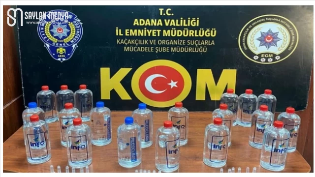 Adana’da 660 litre kaçak içkiye el kondu