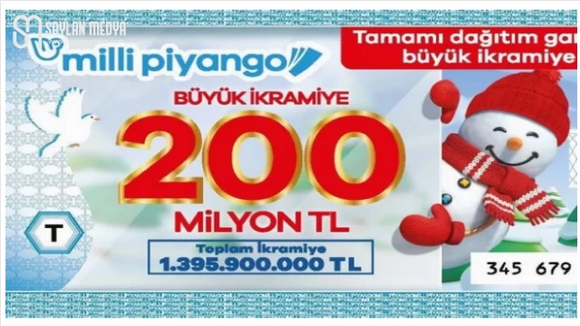 Yılbaşında büyük ikramiye 200 milyon TL!