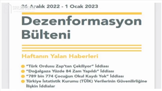 İletişim yeni ’dezenformasyon’ları bültenledi