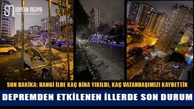 Depremden Etkilenen İllerde Son Durum