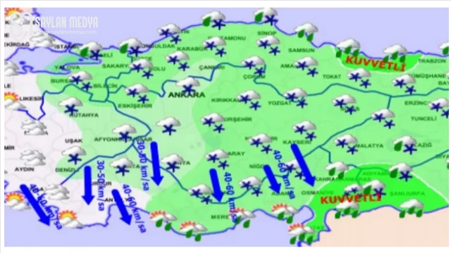 Ege ve Marmara kıyıları hariç kar uyarısı