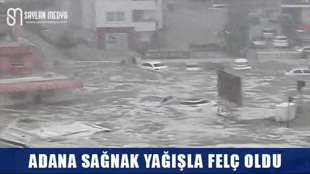 Adana Sağnak Yağışla Felç Oldu