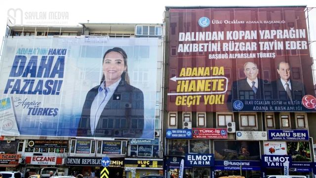 Adana'da afiş gerginliği...