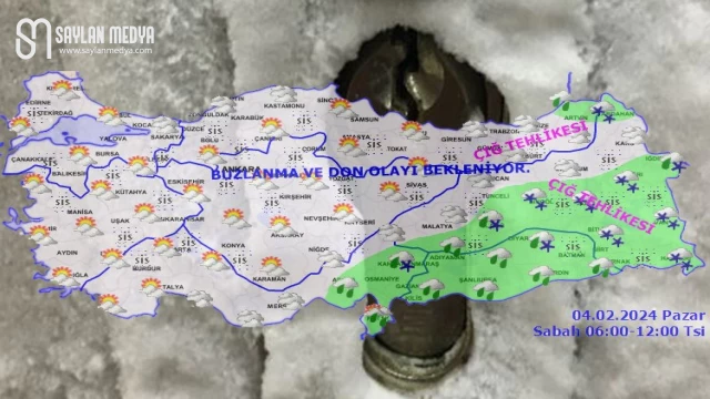 Meteoroloji’den buzlanma ve don uyarısı...