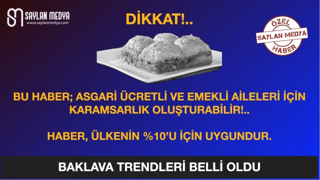 Baklava trendleri belli oldu...